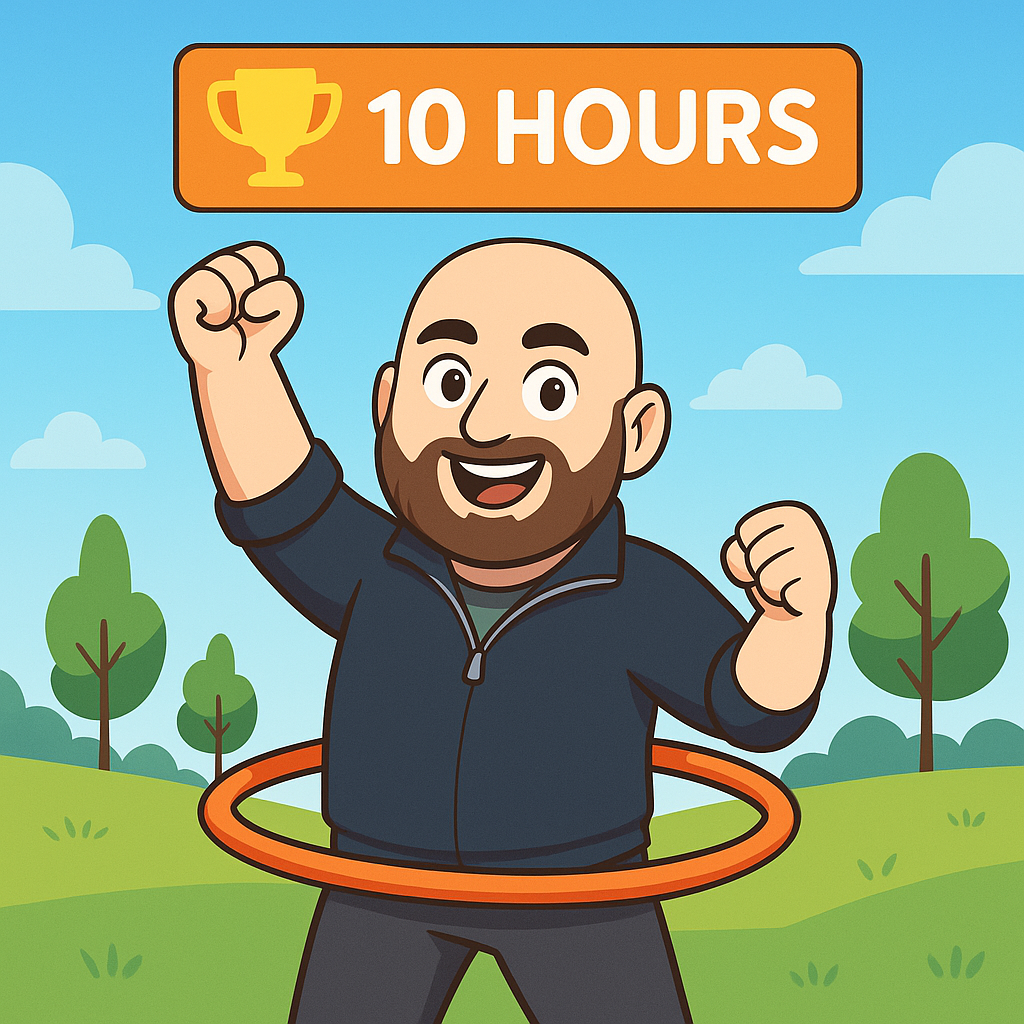 10 Hour Hula Milestone