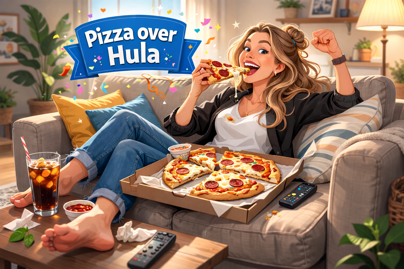Pizza over hula!